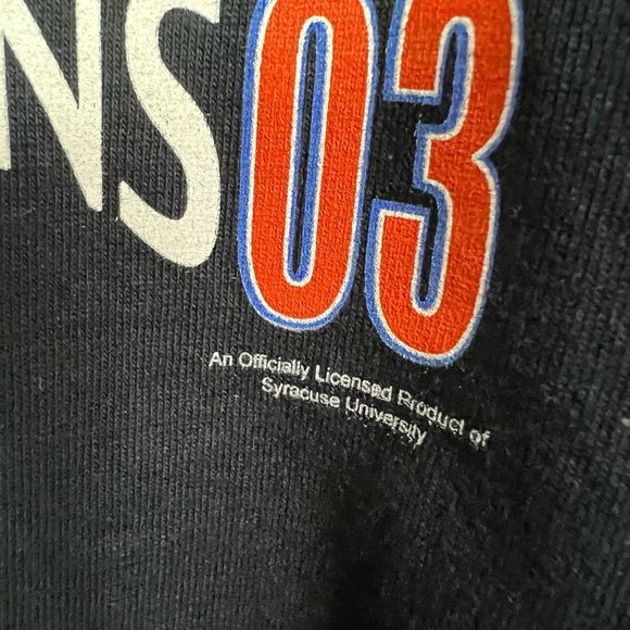 Syracuse University Vintage 2003 NCAA Champions New Orleans Graphic T-Shirt XL - Picture 7 of 9